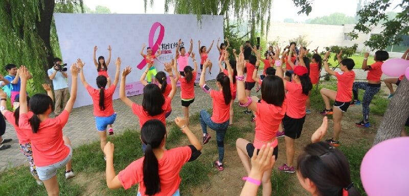 中国での乳がん予防運動